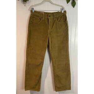 Levi's Low Pro Corduroy Straight Pants Mens 30x30 Irregular Mid-Rise Brown $69
